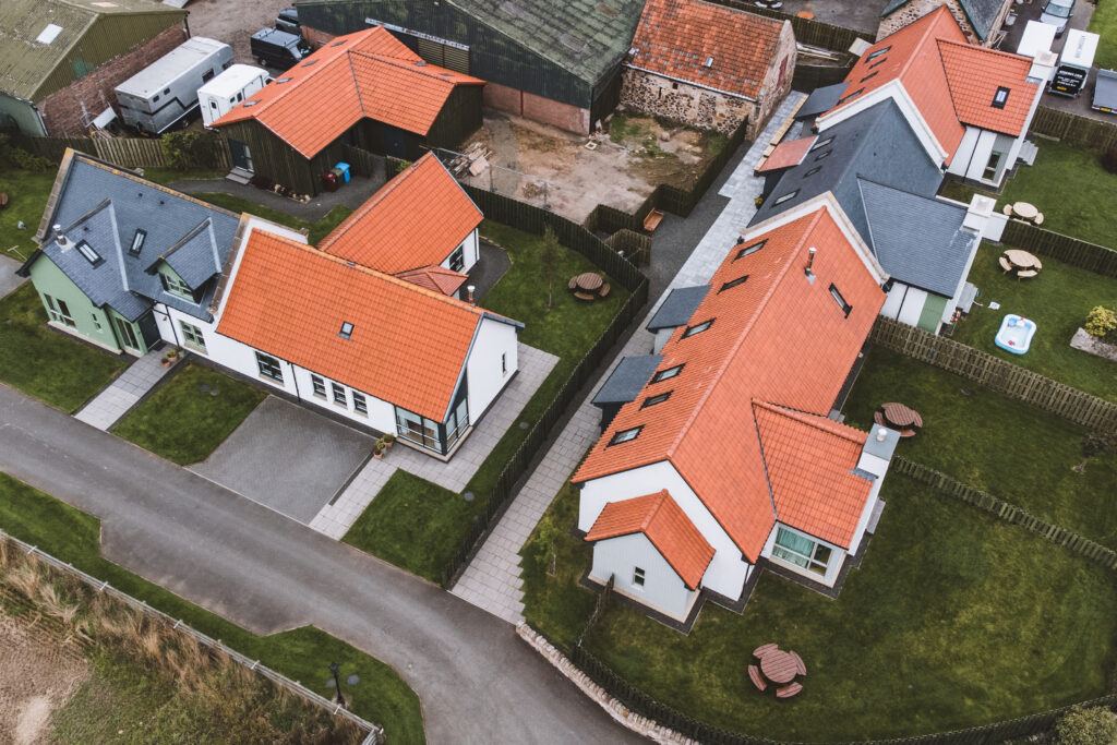 Aerial photo of property for sale in West Lothian