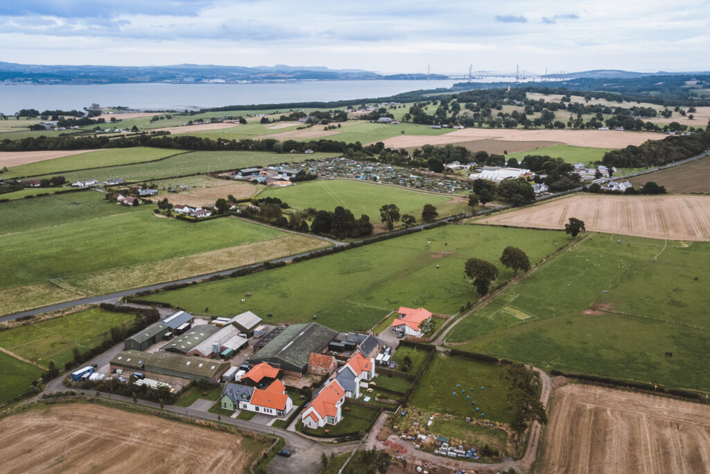 Aerial photo of West Lothian