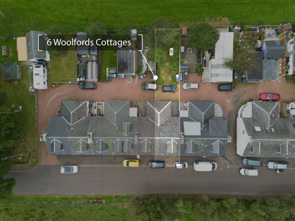 aerial image highlighting plot boundaries for rural property